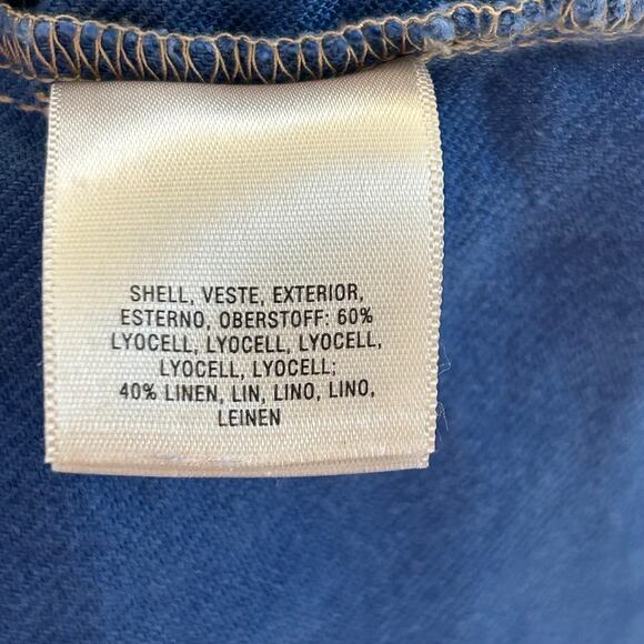 Anthro Holding Horses Linen Patchwork Sleeveless Top Raw Hem Boho Cottagecore - Picture 6 of 7